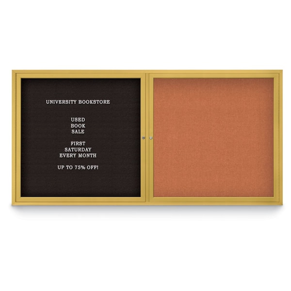 Corkboard, Medium Grey/Black, 72"x48"